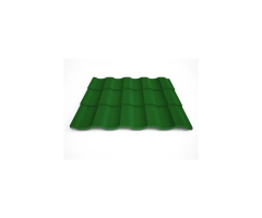 Металочерепиця 0,45мм(Матполіестер; Україна ;6005 Зелений)
