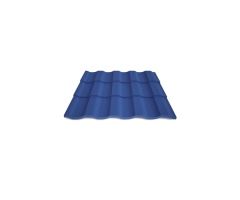 Металочерепиця 0,4мм двостороння(Матполіестер; Україна ;5005 Синій)